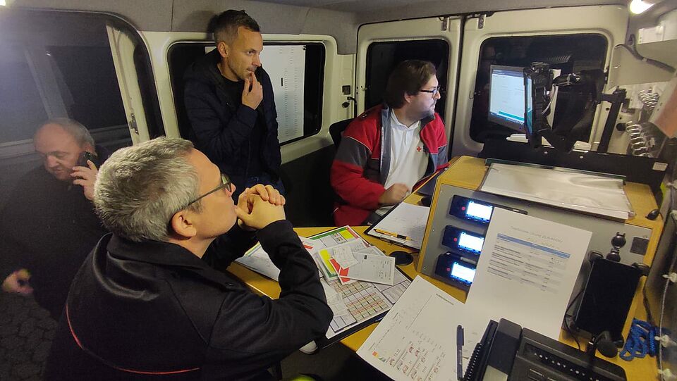 Einsatzfahrzeug Innenansicht